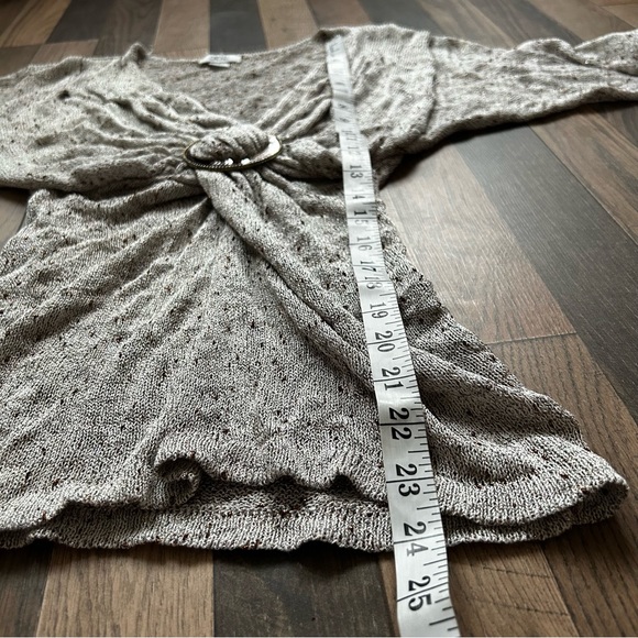 Cache 90s O Ring Scrunched Sequin Sparkly Party Cocktail N Neck Sz Large Top - Picture 9 of 10